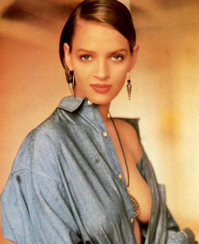 This picture of Uma Thurman in her prime is making me go crazy right now. So sexy!