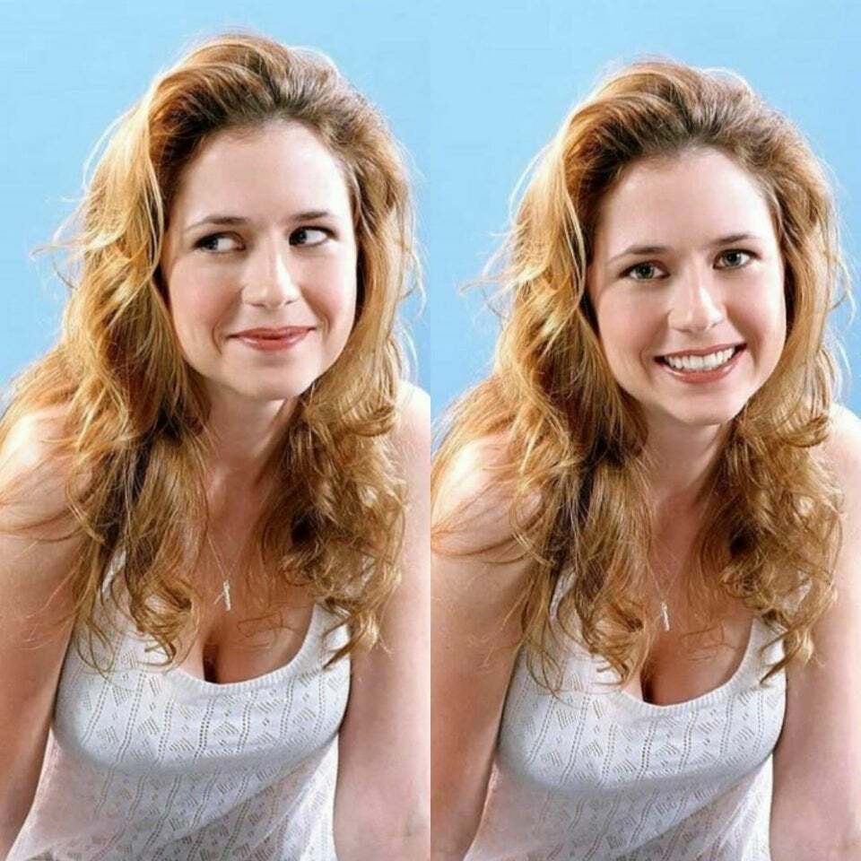 I want to firehose a giant cum load onto Jenna Fischer's cute face