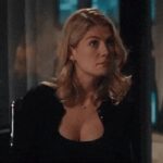 Your Hot British wife Rosamund Pike confronts you about finding BBC porn on your computer, then realizes there is a Black Bull for her at the door