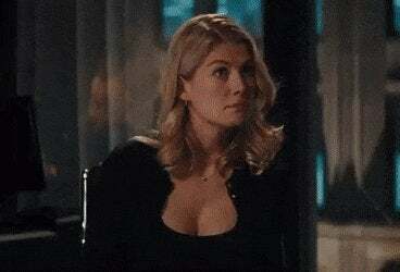 Your Hot British wife Rosamund Pike confronts you about finding BBC porn on your computer, then realizes there is a Black Bull for her at the door