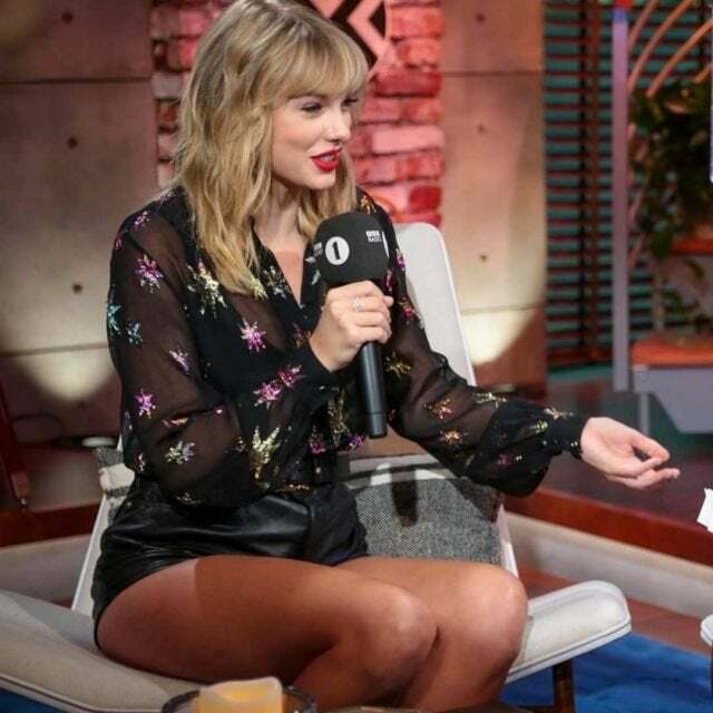 Taylor Swift thinking about cupping balls