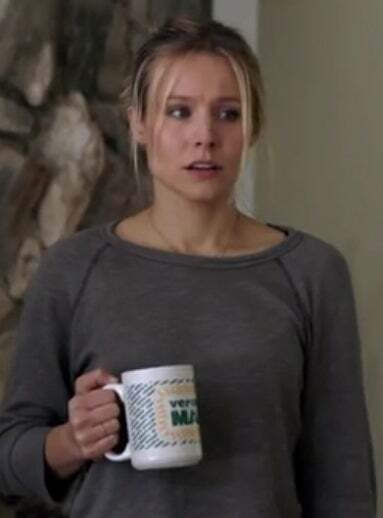 Kristen Bell after finding you get some "cream" for her coffee