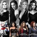 Pick two for a threesome and explain why Margot Robbie, Gal Gadot, Elizabeth Olsen, Scarlett Johansson