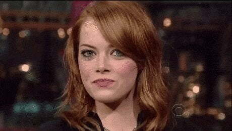 Emma Stone's face is a great target