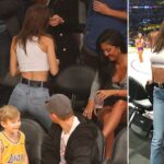 Lakers winning NBA championship makes me remember Emily Ratajkowski causing fans watch her rather than the game, while also increasing the temperature of Staples Center.