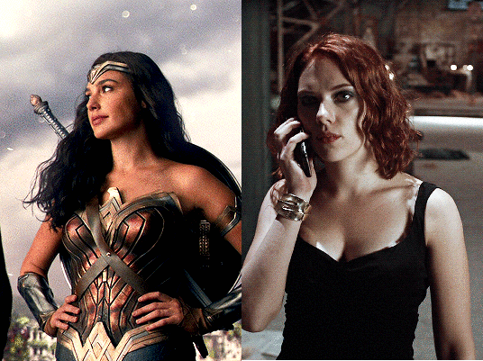 Gal Gadot "Wonder Women" VS Scarlett Johansson "Black Widow"