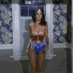 Lynda Carter plots in Wonder Woman