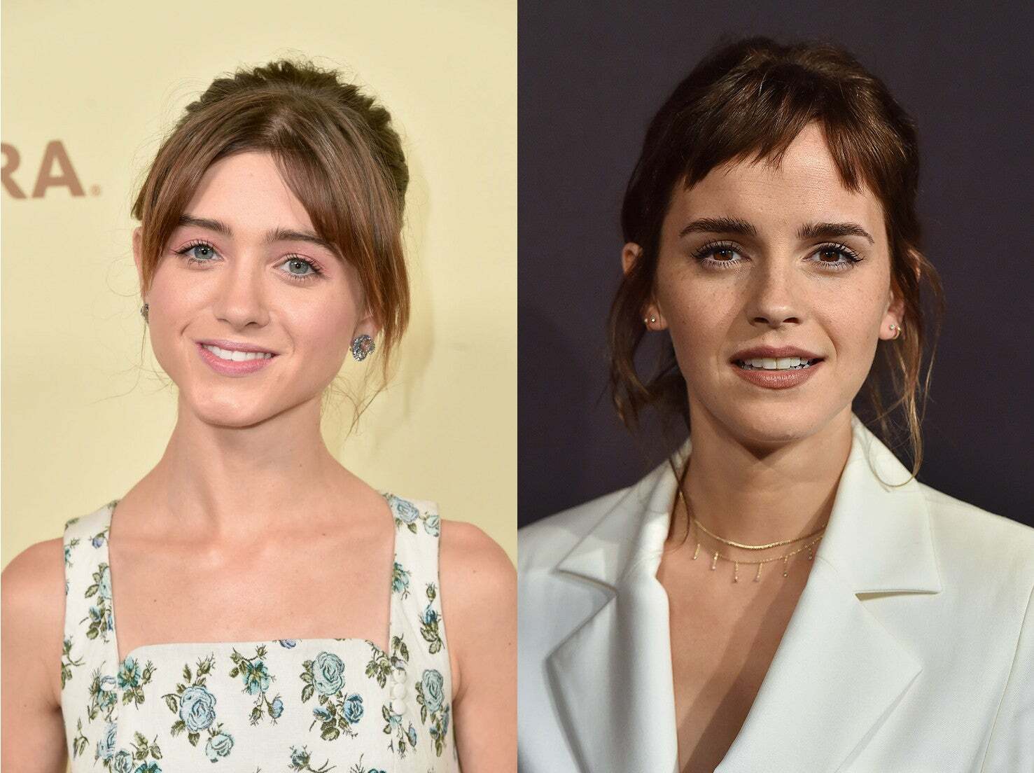 Imagine fucking tight starlet Natalia Dyer in front of the 30 years old cuckquean Emma Watson