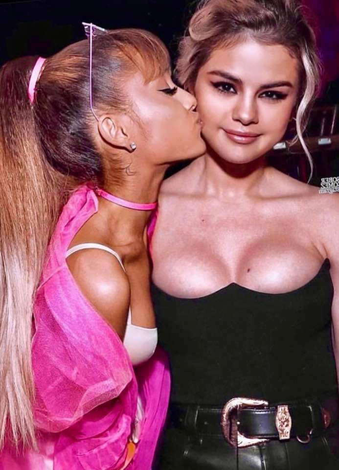 Ariana Grande and Selena Gomez Threesome with these two will