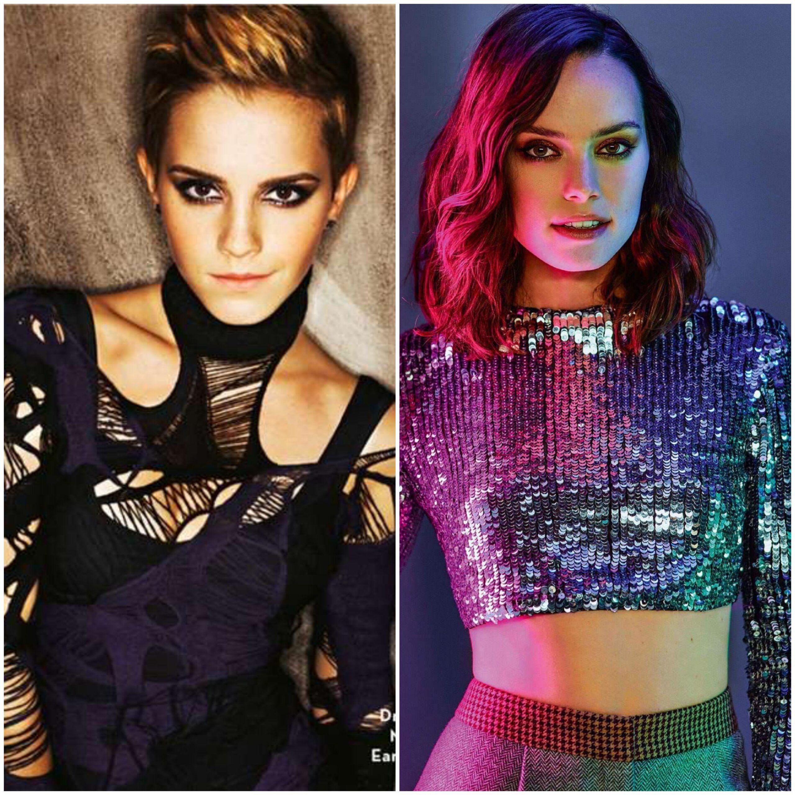 I want Emma Watson and Daisy Ridley to tie me