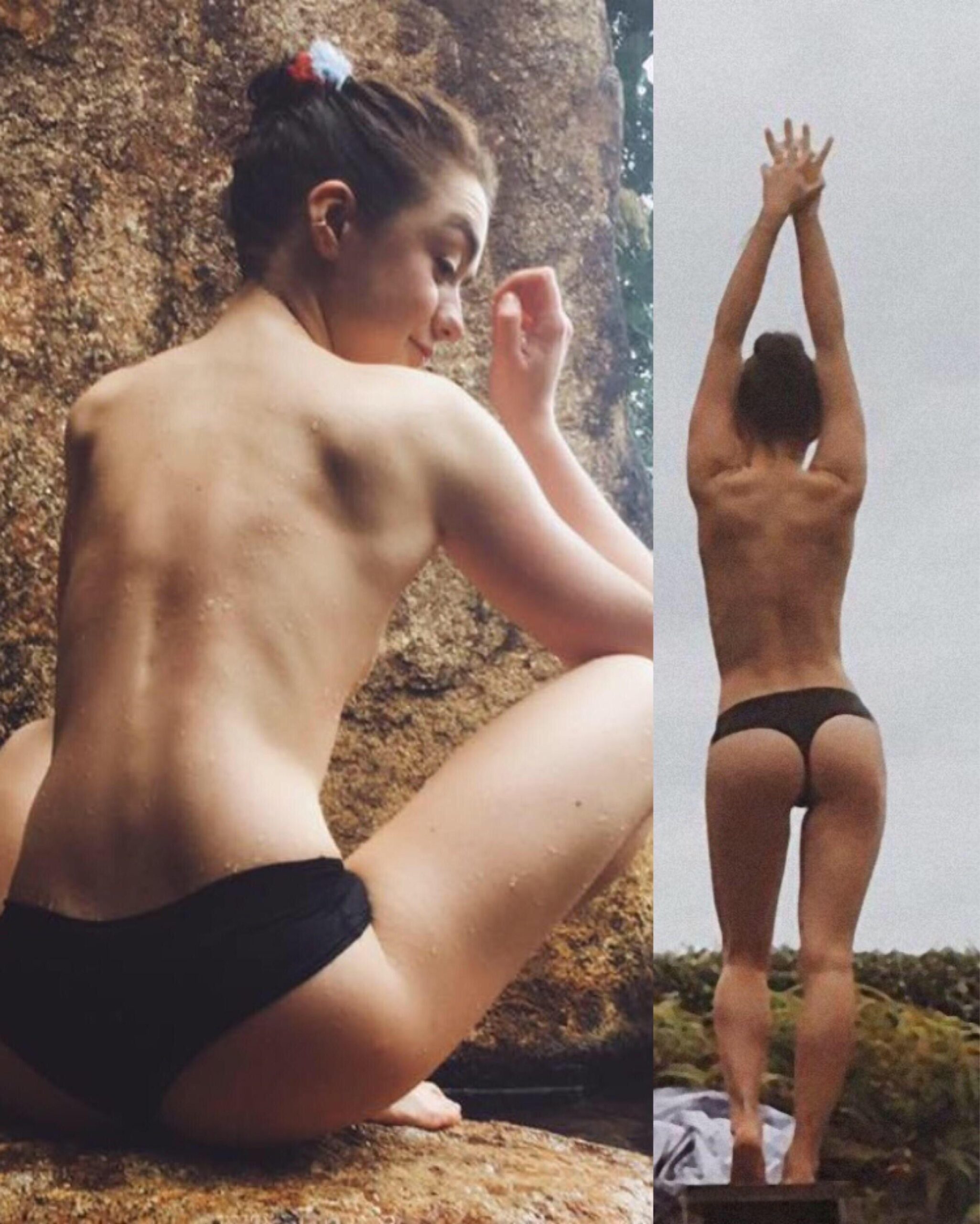Maisie Williams needs to be bent over