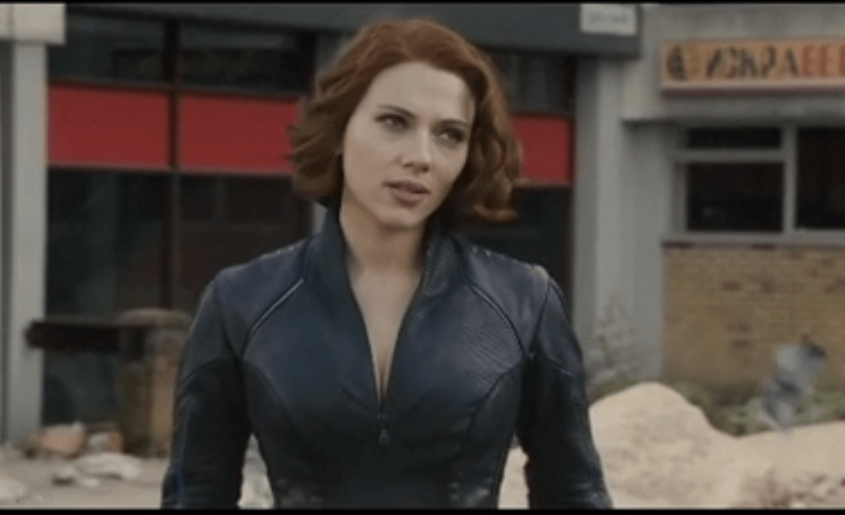 Scarlett Johanssons Black Widow cleavage