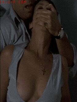 Jamie Lee Curtis getting her big tits groped by Pierce Brosnan in The Tailor of Panama.