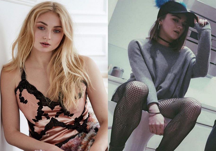 Sophie Turner and Maisie Williams. Hard to imagine one without the other