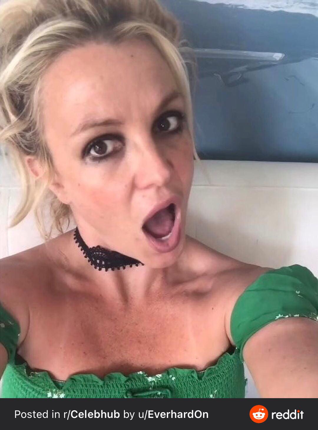 Anyone fantasizing about this photo of Britney Spears opening her mouth wide?