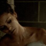 Nina Dobrev teasing from the bathtub