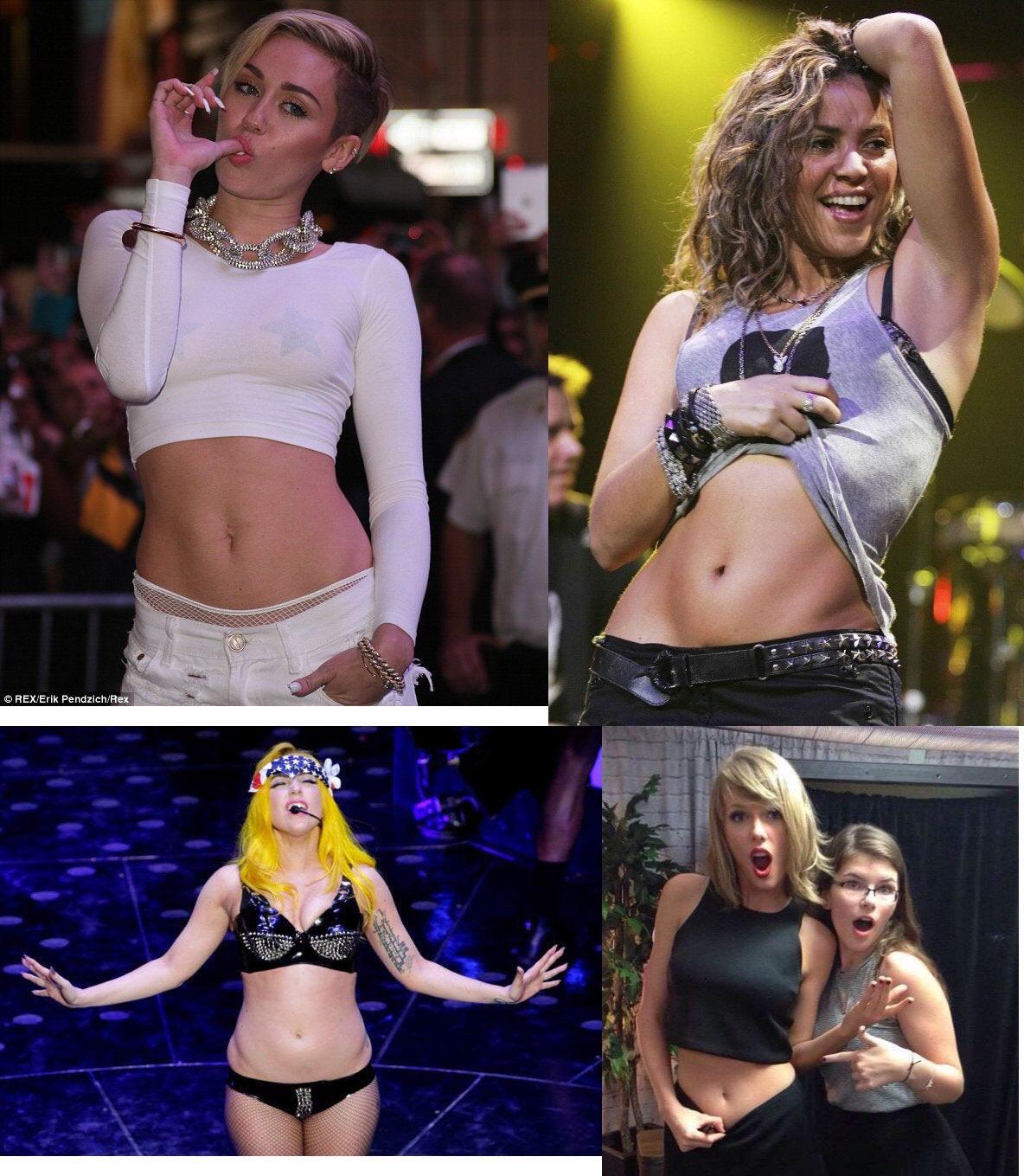 Anyone else have a thing for celeb bellies? Miley, Shakira, Lady Gaga, and Taylor Swift are some of my favs. What other bellies do you love?
