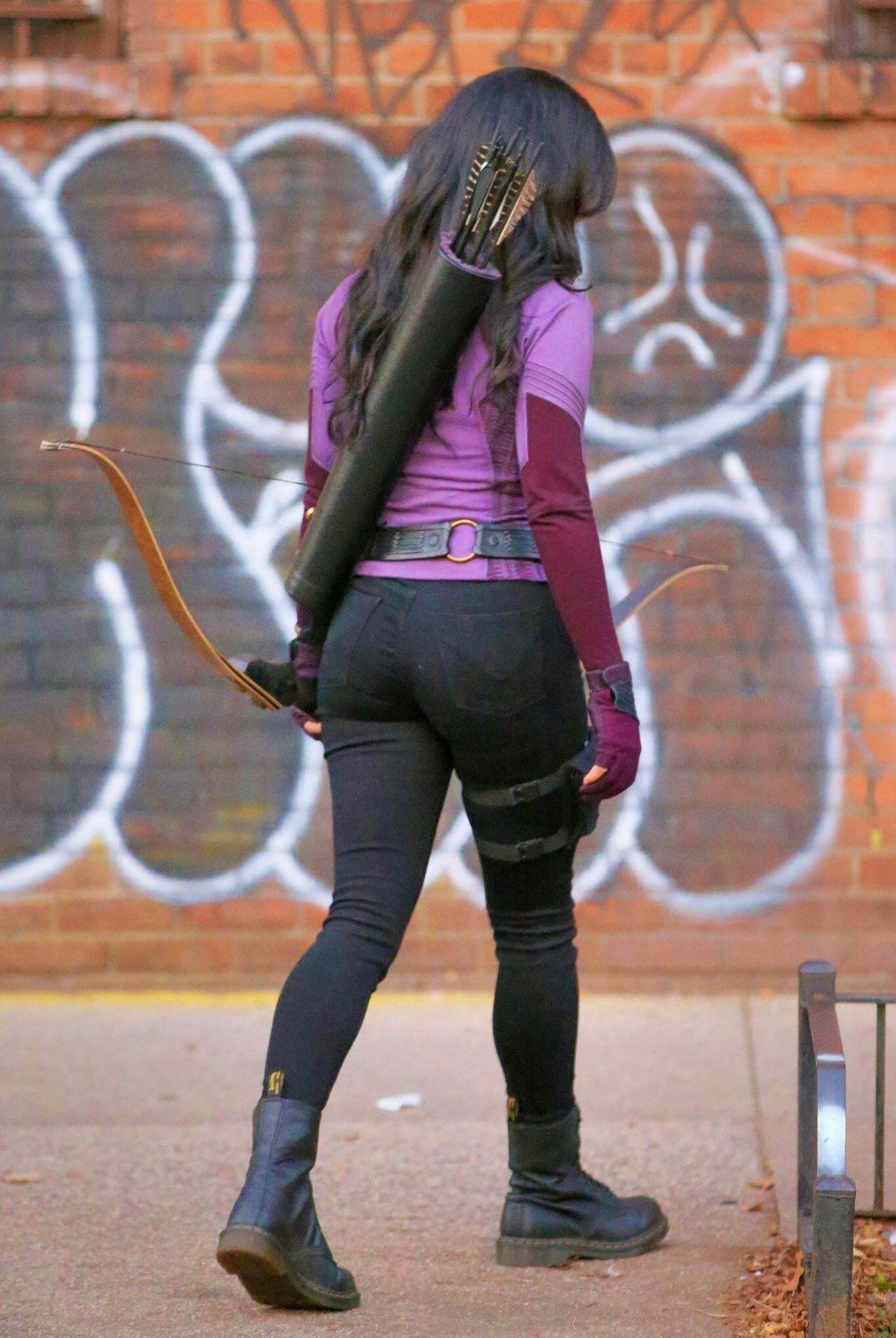 Hailee Steinfeld as Kate Bishop. That ass is fucking beautiful