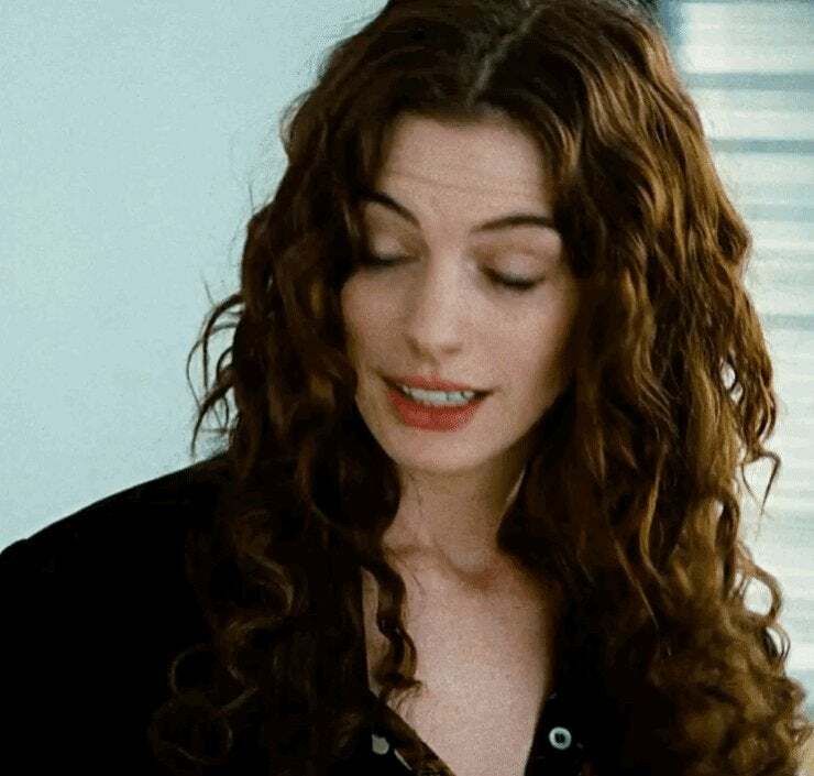 Anne Hathaway making sure you can’t keep saying no to her...