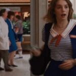 Bouncy Maya Hawke in her Stranger Things uniform