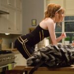 Karen Gillan getting into her favourite position