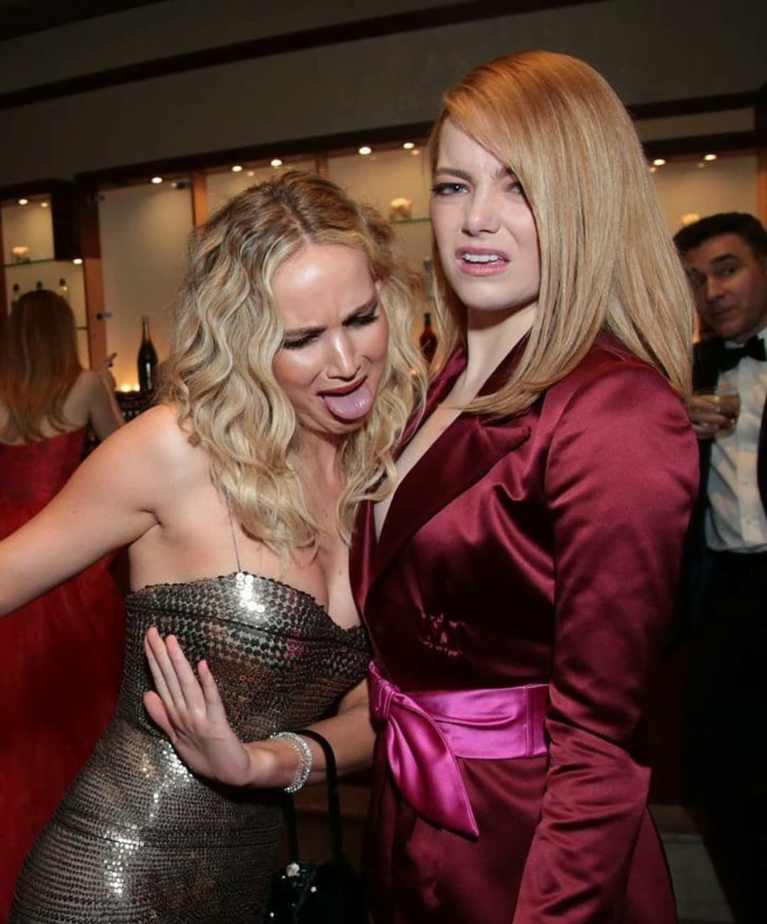 Emma Stone and Jennifer Lawrence had planned to swap boyfriends