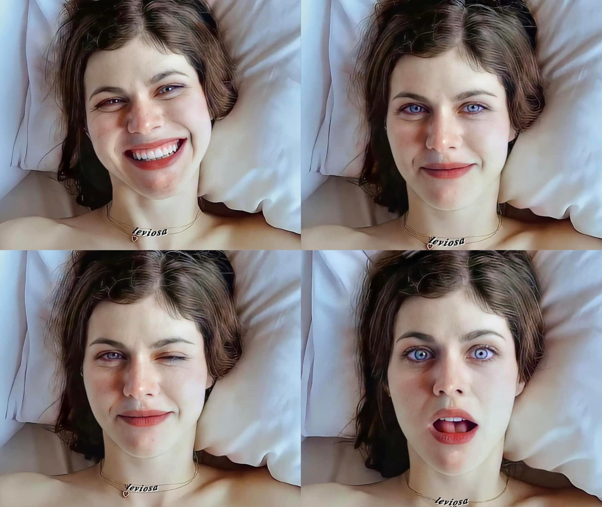 In bed with Alexandra Daddario