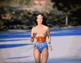 Lynda Carter’s bouncy plots in Wonder Woman