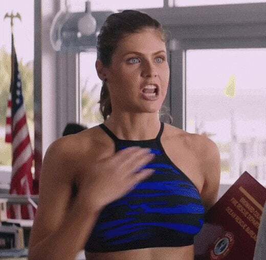 Will you rub sun screen on Alexandra Daddario's boobs ?