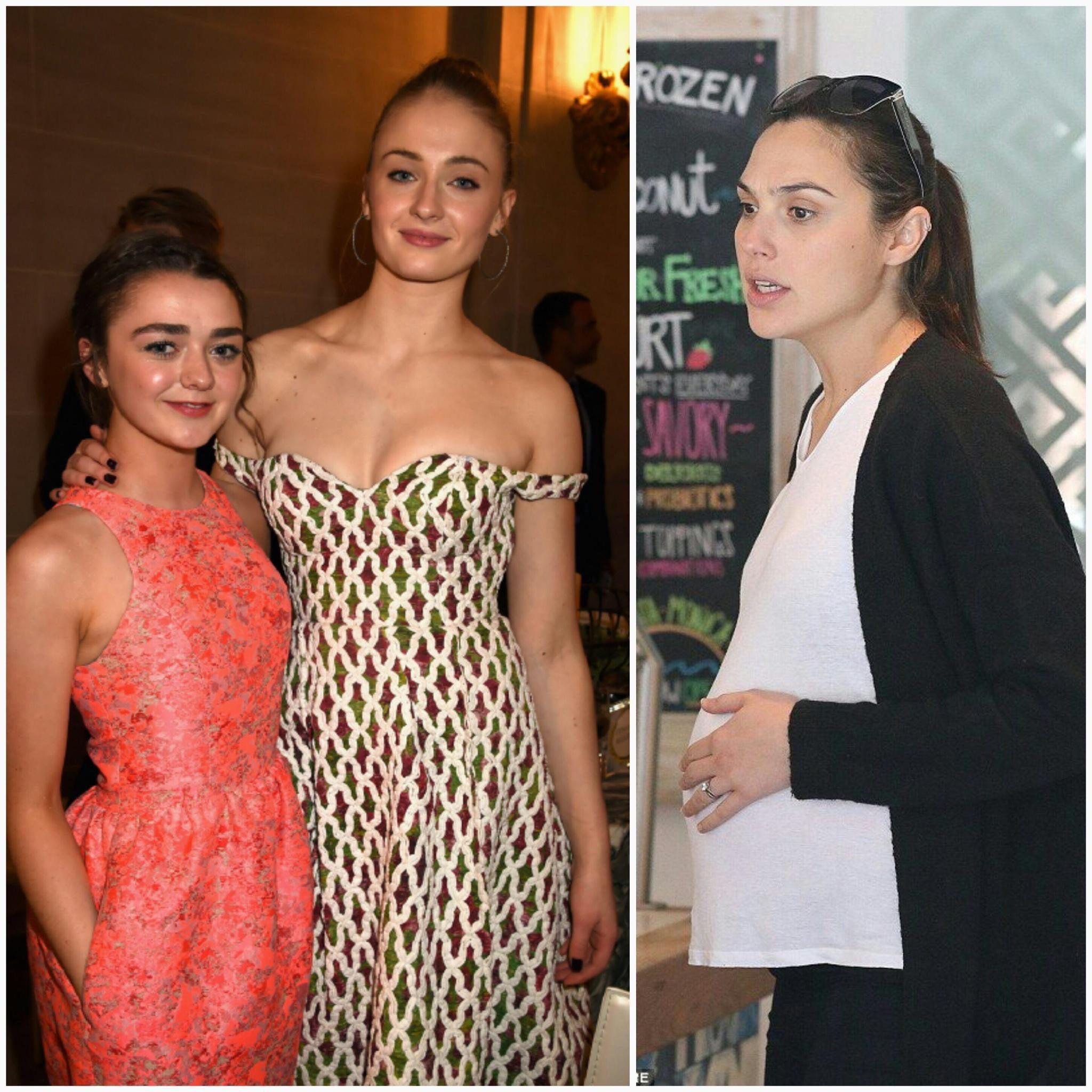 Would you rather get a double blowjob from Sophie Turner and Maisie Williams or creampie a pregnant Gal Gadot?