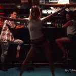 Samara Weaving giving a sultry lap-dance in "Squirrel Boys"