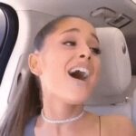 Ariana Grande’s reaction when she sits down on your cock