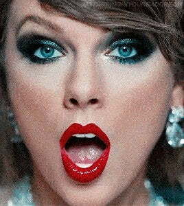 Taylor Swift's mouth is just a moving target for a messy facefuck