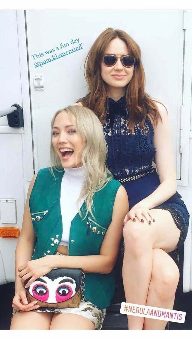 Karen Gillan and Pom Klementieff