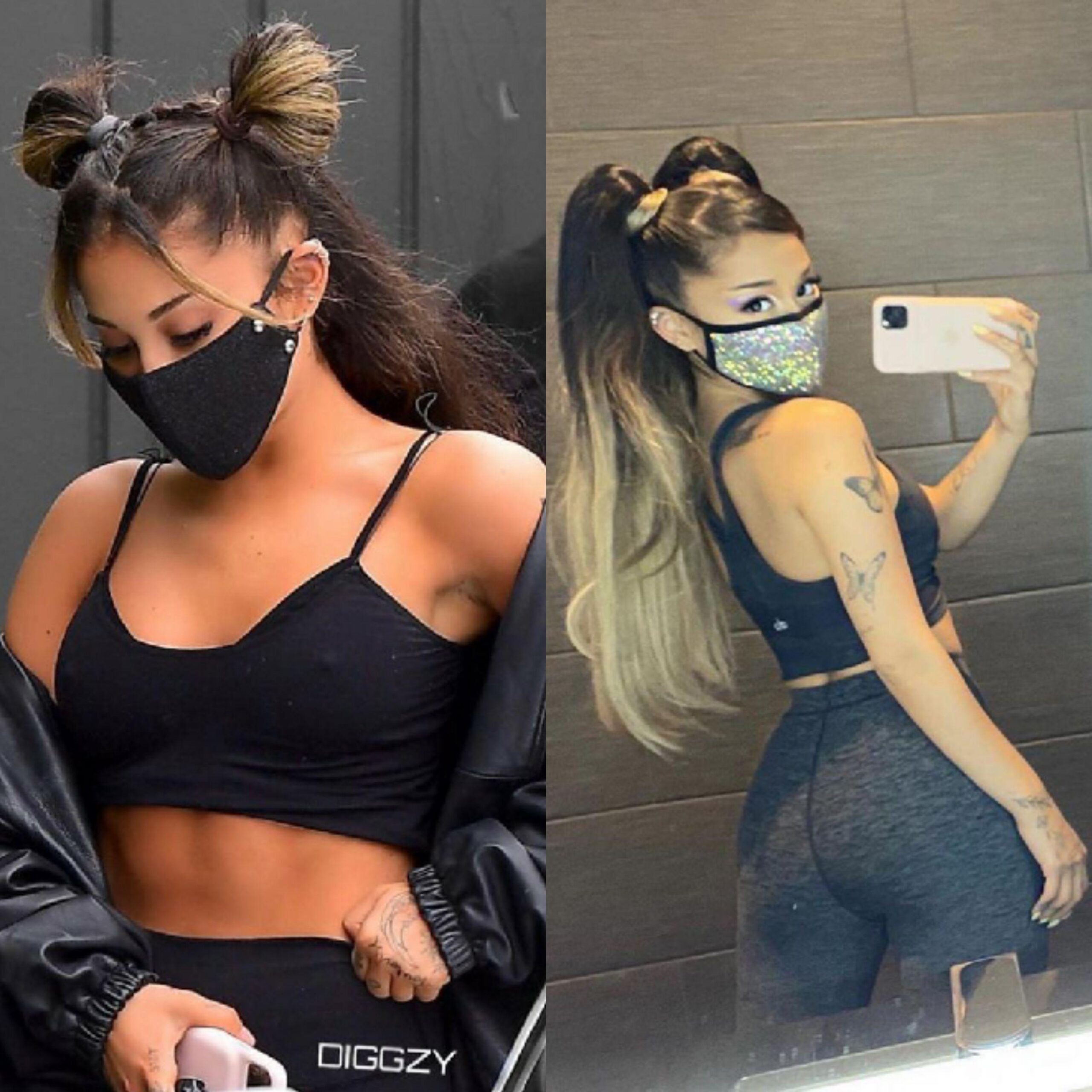 Ariana Grande encouraging everyone to wear a mask