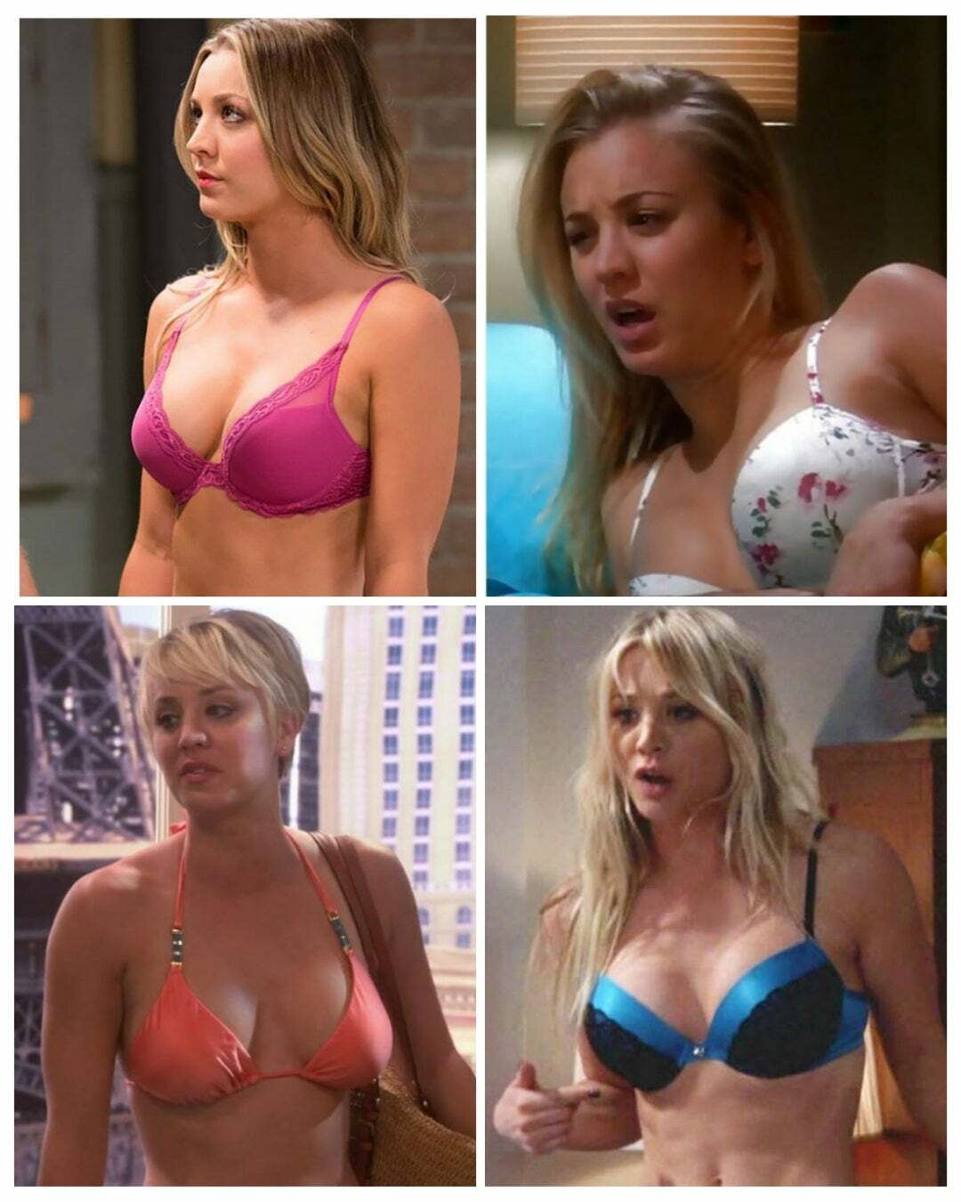 I love it when Penny Kaley Cuoco is running around
