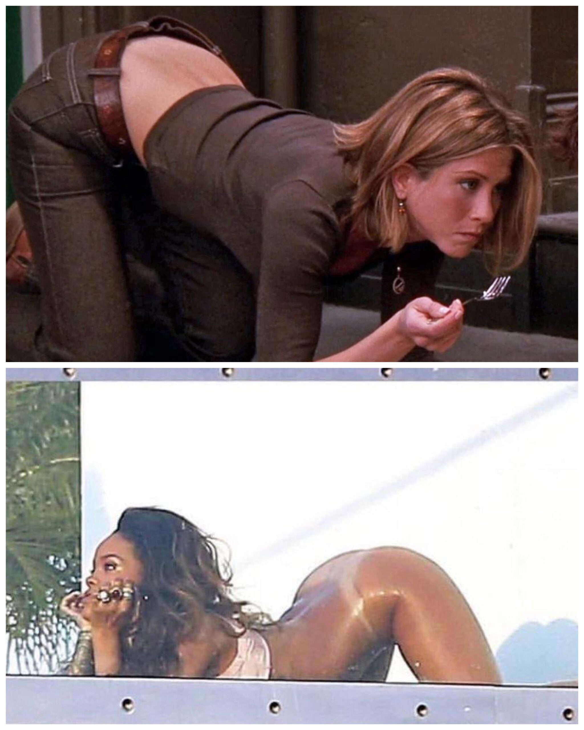 Who has better form Jennifer Aniston or Rihanna