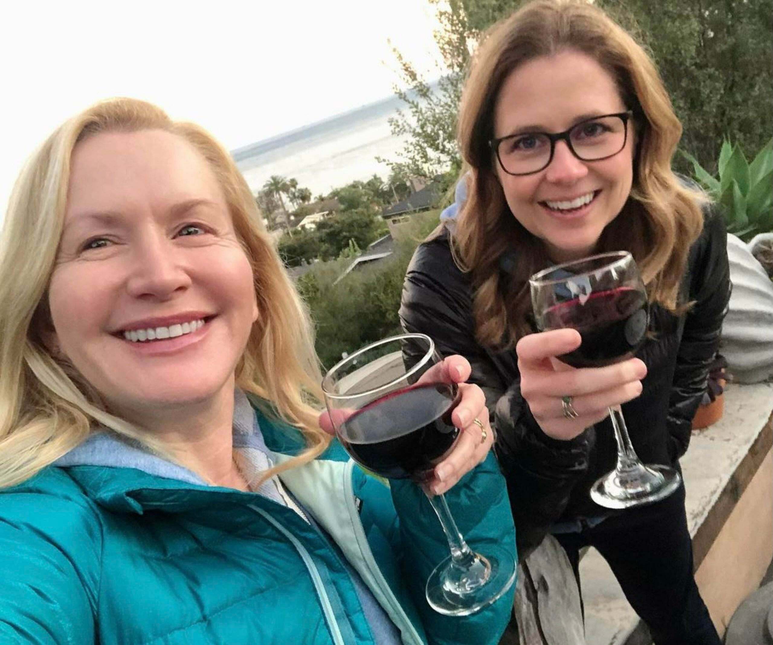 I’d love to get Jenna Fischer and Angela Kinsey on the wine and then have them give me a dirty double blowjob