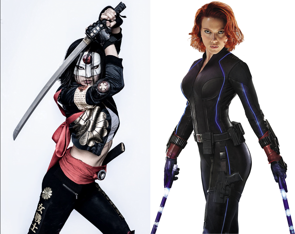 Death Battle: Katana (Karen Fukuhara) VS Black Widow (Scarlett Johansson) .