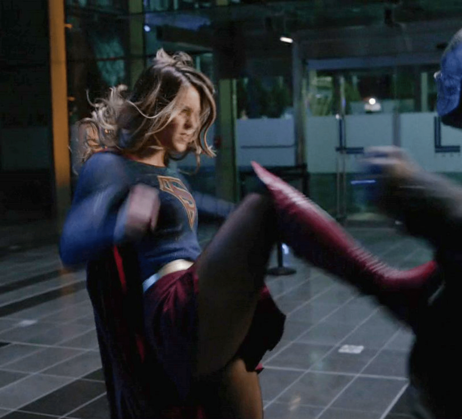 Melissa Benoist That leg and pussy is about to get