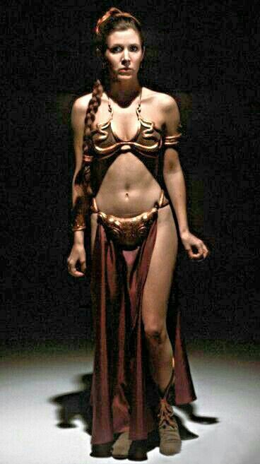 Throbbing hard for Carrie Fishers Slave Leia Definitely deserves a