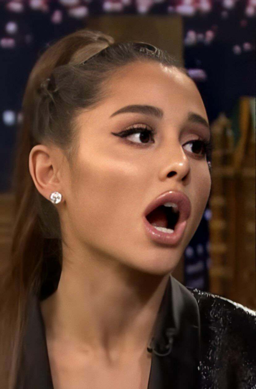 jacking off so fucking hard to Ariana Grande Her face