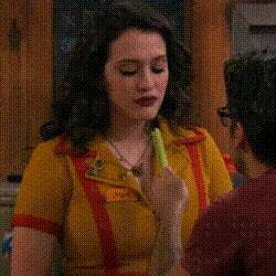 Kat Dennings knows the importance of eye contact