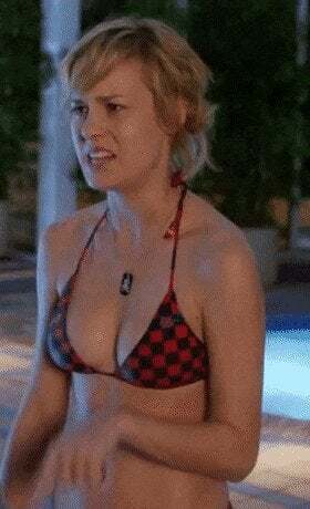 19 year old Brie Larson and her cleavage