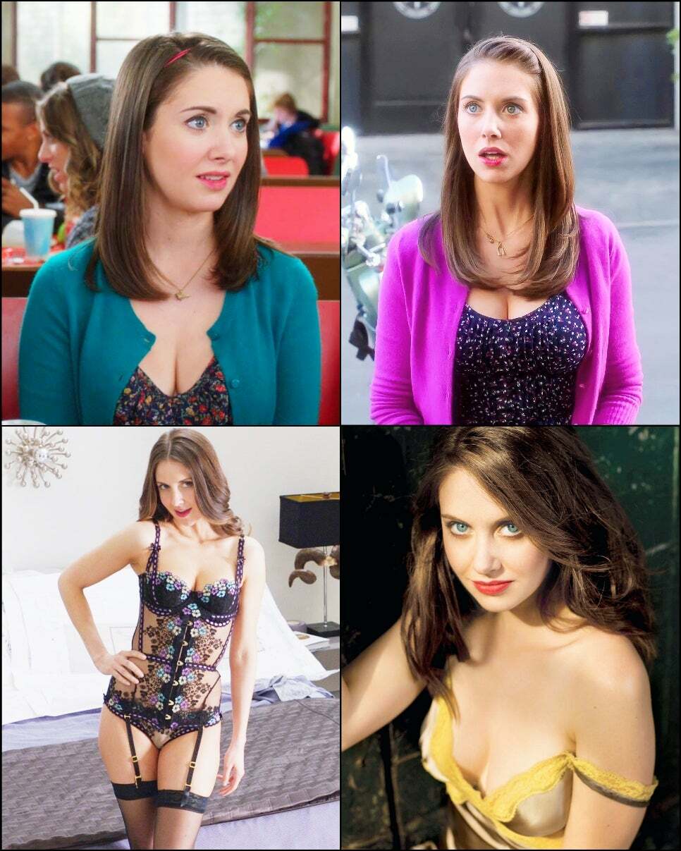 Nobody does cute-to-sexy like Alison Brie. Immensely fuckable either way