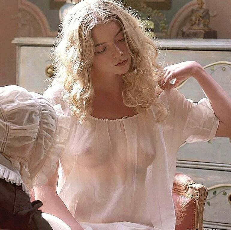 Anya Taylor-Joy shows more boob than she meant to when you brighten up her scene