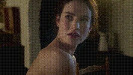 Lily James bending over to get fucked