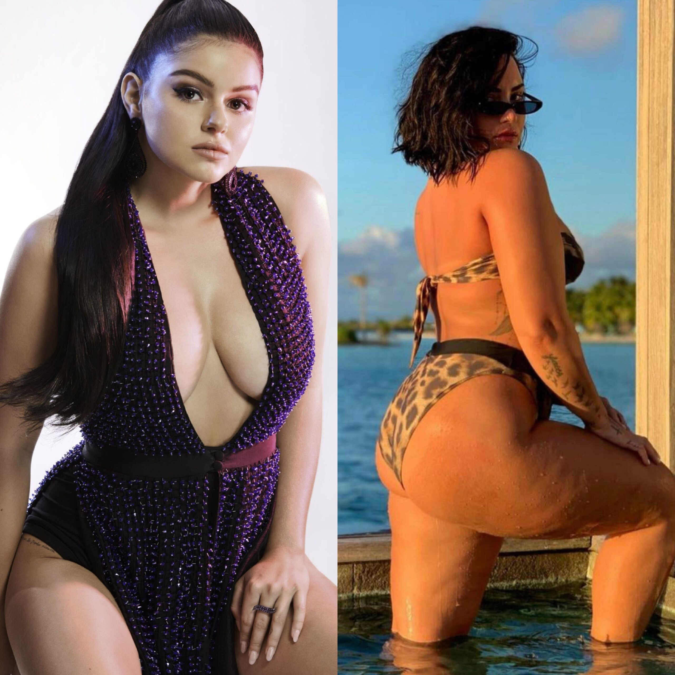 Ariel Winter and Demi Lovato would be a hot threesome