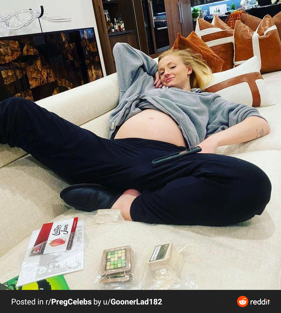Pregnant Sophie Turner ready for more cum