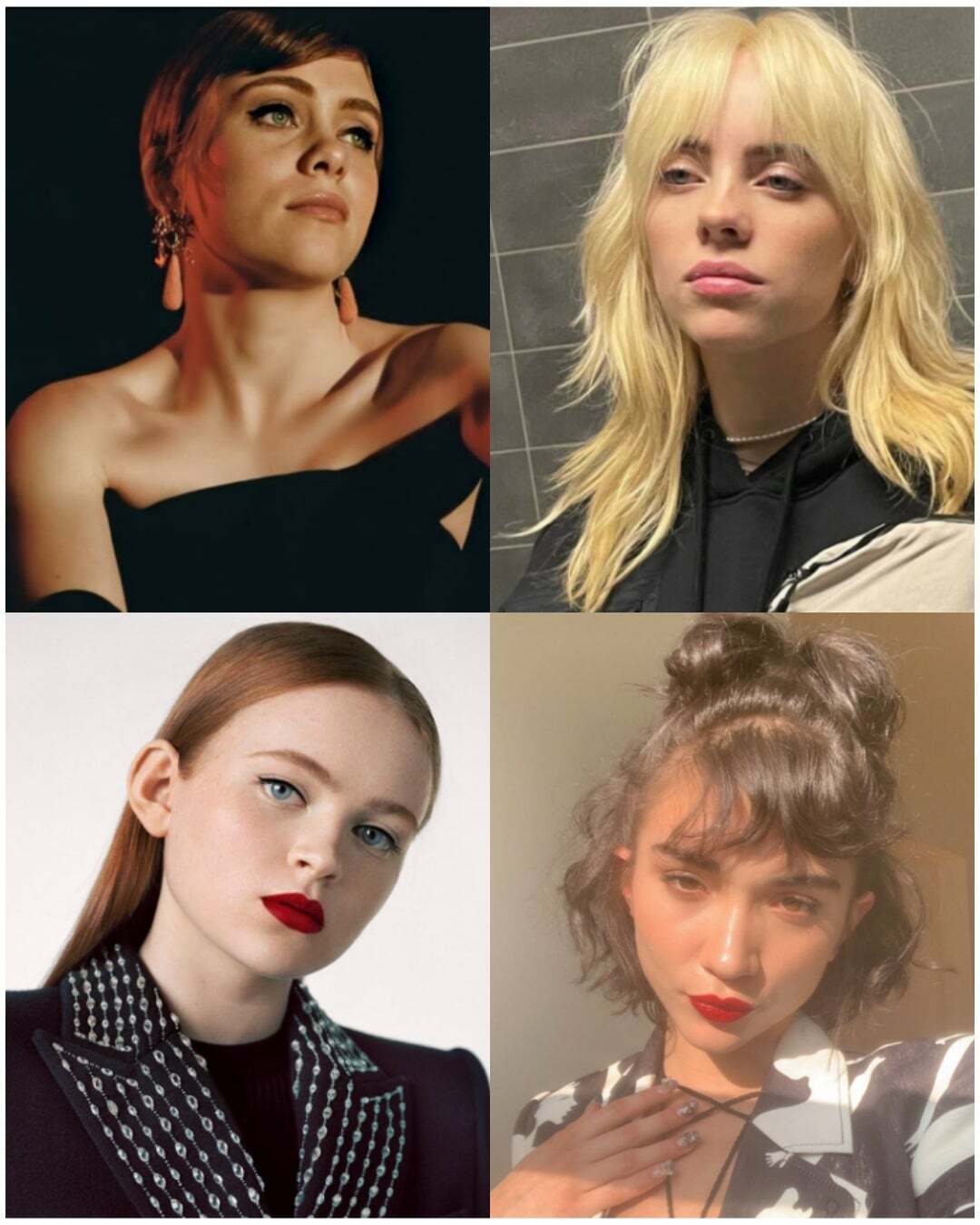 Sophia Lillis, Billie Eilish, Sadie Sink, Rowan Blanchard